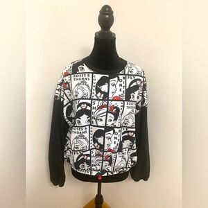 Disney Black and White‎ Graphic Sweatshirt